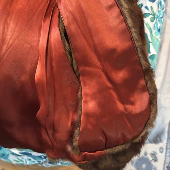 Gorgeous Brown Fur Coat GEORGE BENIOFF Oakland Reno San Francisco Sz L Shawl - Picture 7 of 12